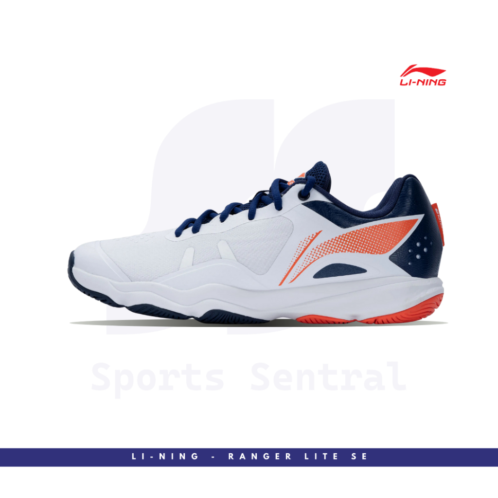 Jual Lining Sepatu Badminton Ranger AYTS067 WHITE/DEEP PURPLE BLUE ...