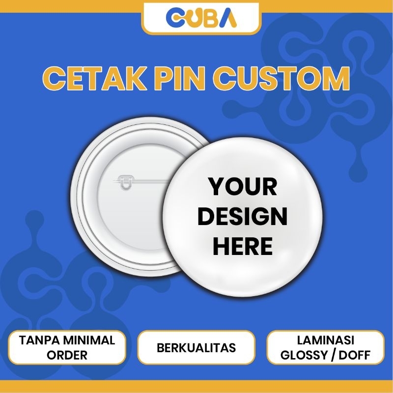 Jual Pin Custom pin ukuran 44mm 58mm / custom pin kpop / custom pin ...