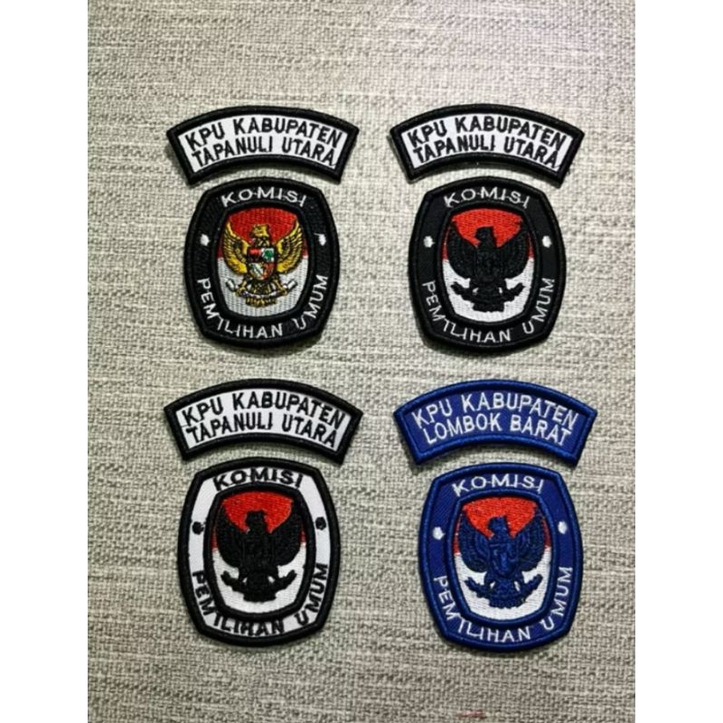 Jual Bordiran Timbul KPU Rapi | Bordir komputer Rapi Timbul Logo ...
