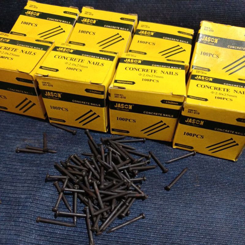 Jual { ISI 100 } PAKU BETON PAKU COR NAILS COR 2.0 X 25MM PAKU COR 25MM ...