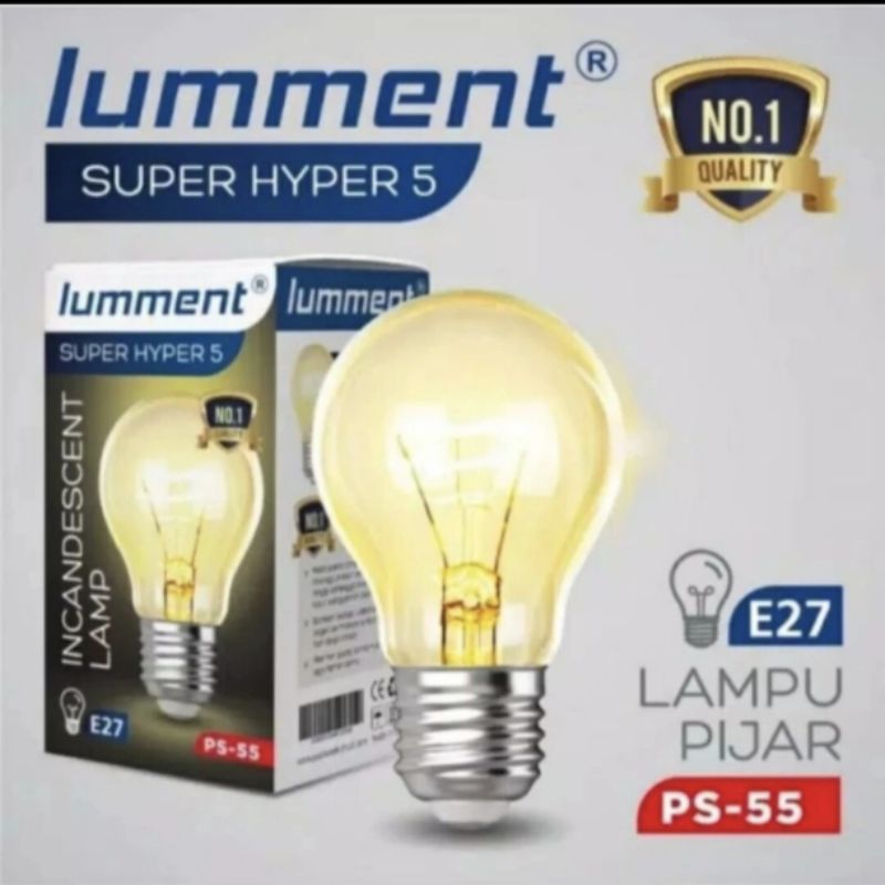 Jual Lampu bholam pijar STARLUX super hyper 5 5w E27 kuning | Shopee ...