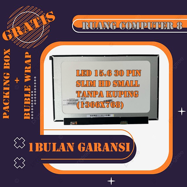 Jual LED LCD LAYAR LAPTOP 15.6 INCH SLIM SMALL FRAME TANPA KUPING HD ...