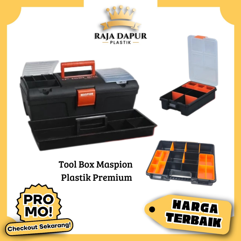 Jual Maspion Tool Box Kotak Perkakas Tebal Mini Jumbo Classy 13 & 17 ...
