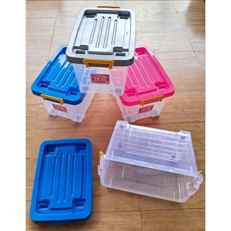 Jual ( Aceh ) Box Container Plastik Kotak Baju Perkakas 30 Liter ...