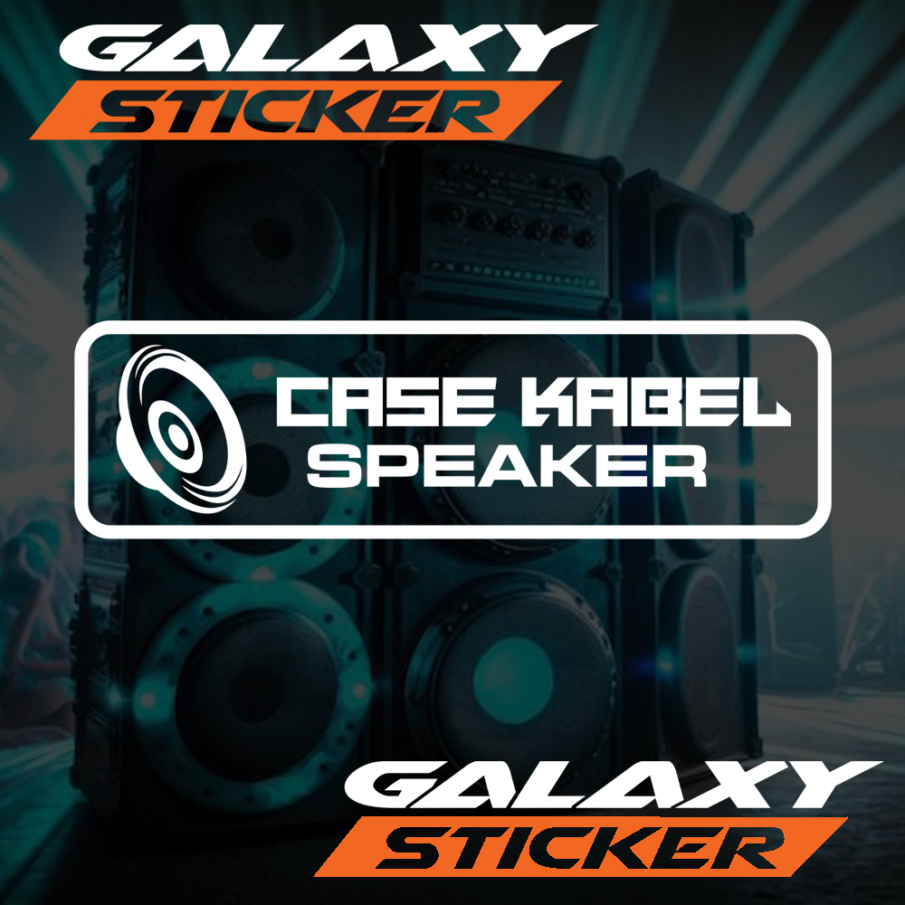 Jual cutting sticker hardcase sound system case kabel speaker.stiker ...