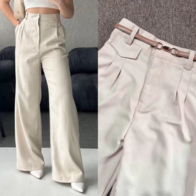 Calluella Celana Kulot Oro Pants Highwaist Loose Pants Trouser Wanita Anti Kusut Kerja Nyaman