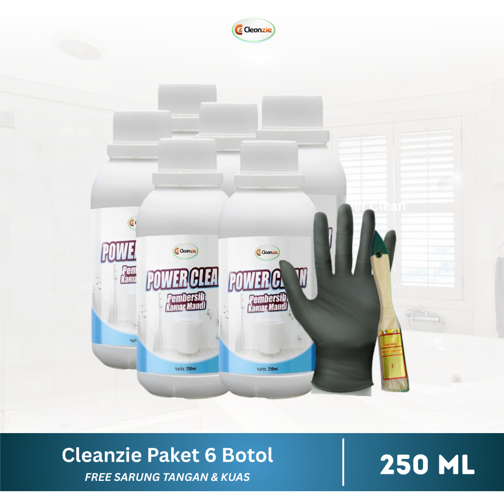 Jual Cleanzie Official | Cleanzie Power Clean 250ml Paket 6 Botol ...