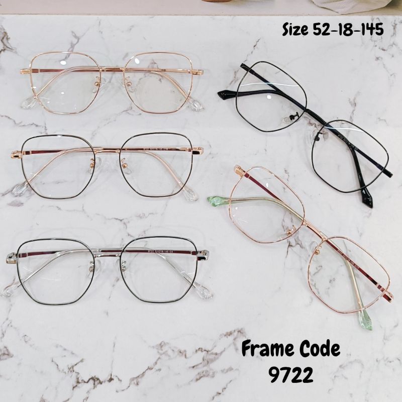 Jual Kacamata Model Kotak Kode Frame 9722 | Shopee Indonesia
