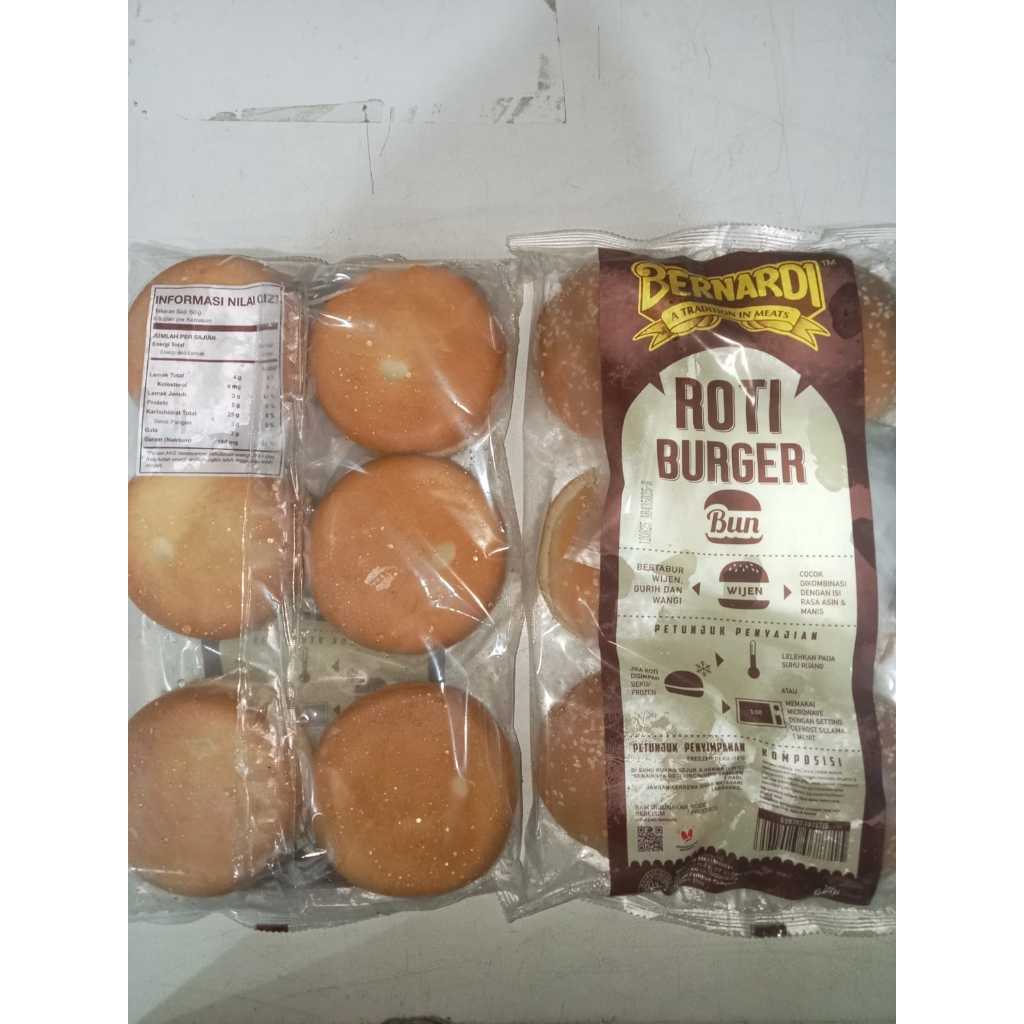 Jual BERNARDI Roti Burger (6 Pcs) | Shopee Indonesia
