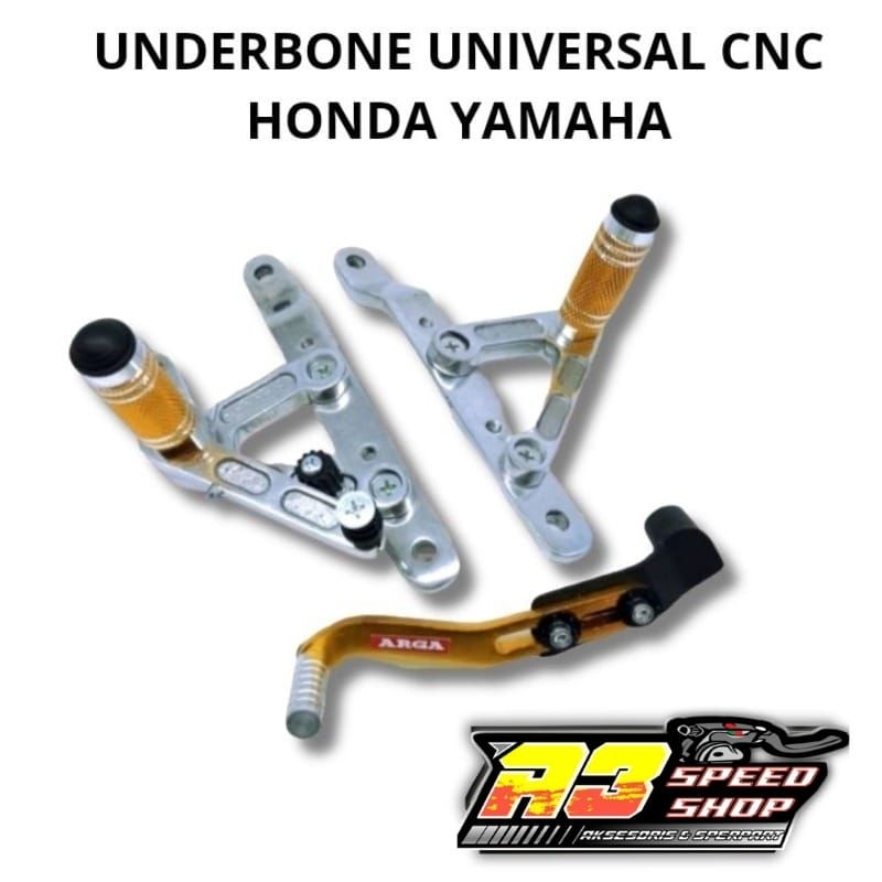 Jual UNDERBONE FOOTSTEP UNDERBON UNIVERSAL CNC YAMAHA HONDA SONIC MX ...