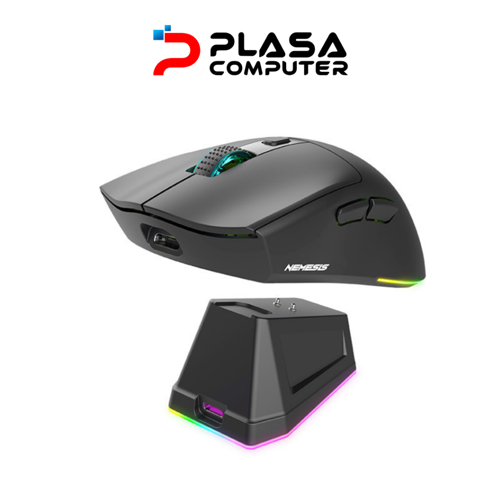 Jual Mouse Wireless Dual Mode Rechargeable Docking Charging Nemesis ...