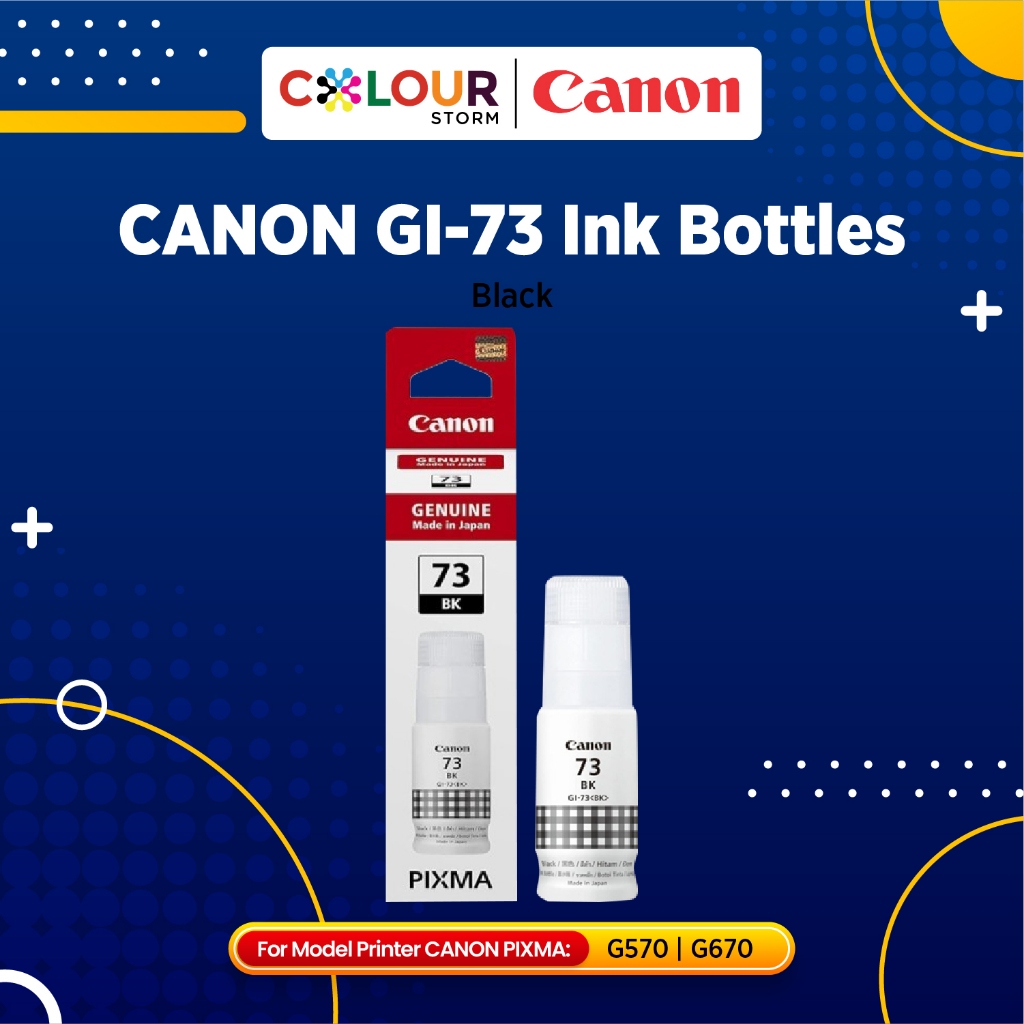 Jual TINTA PRINTER - CANON BOTTLES GI-73 73 FOR G570/G670 - Black ...
