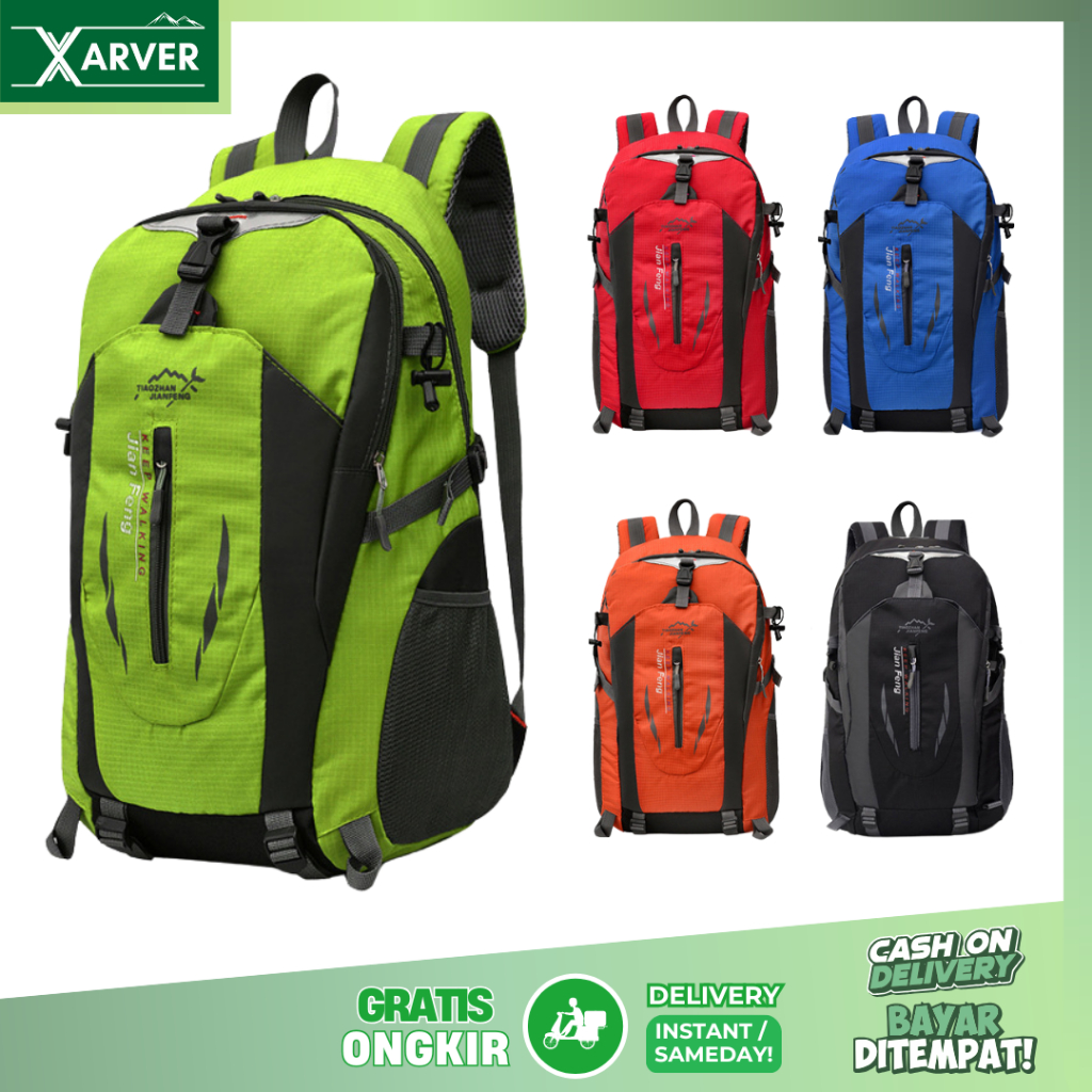 Jual Tas Ransel Hiking Pria Waterproof 40 Liter Backpack Outdoor