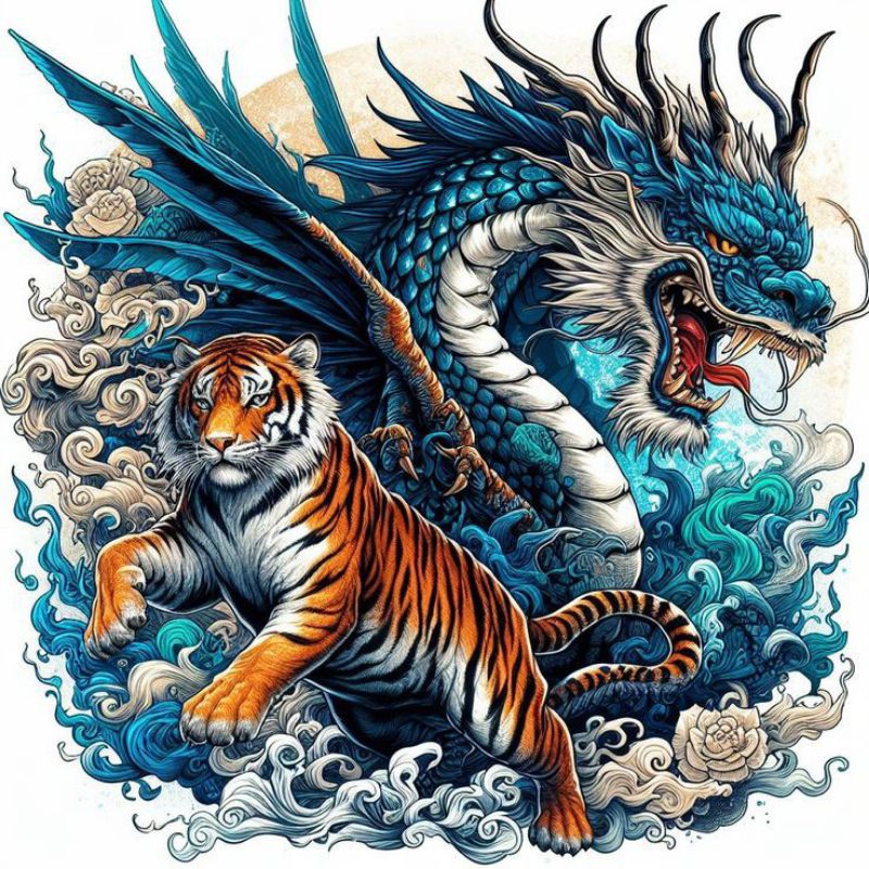 Jual stiker 3D naga keren, stiker print sudah cutting, anti air, size ...