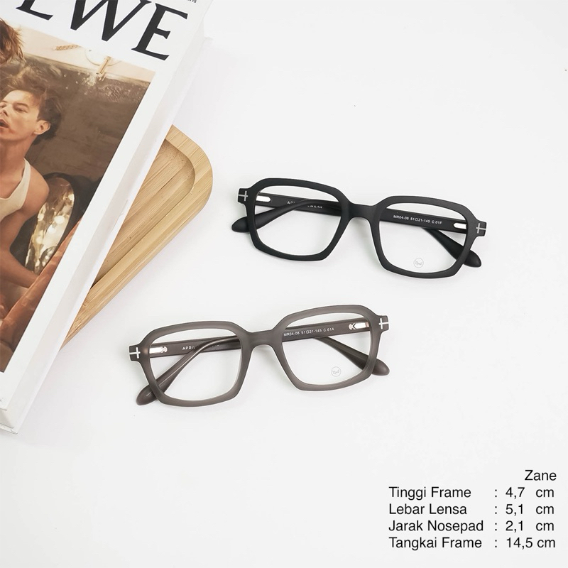 Jual April Eyewear Frame Zane Kotak Ringan | Shopee Indonesia