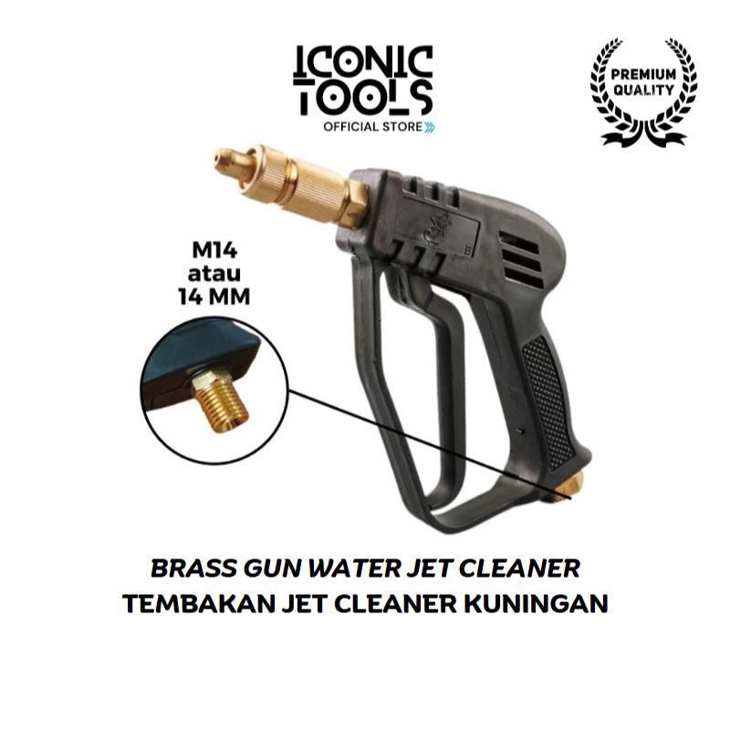 Jual Semprotan Air Gun Jet Cleaner Kuningan Cuci Motor M14 Stik ...
