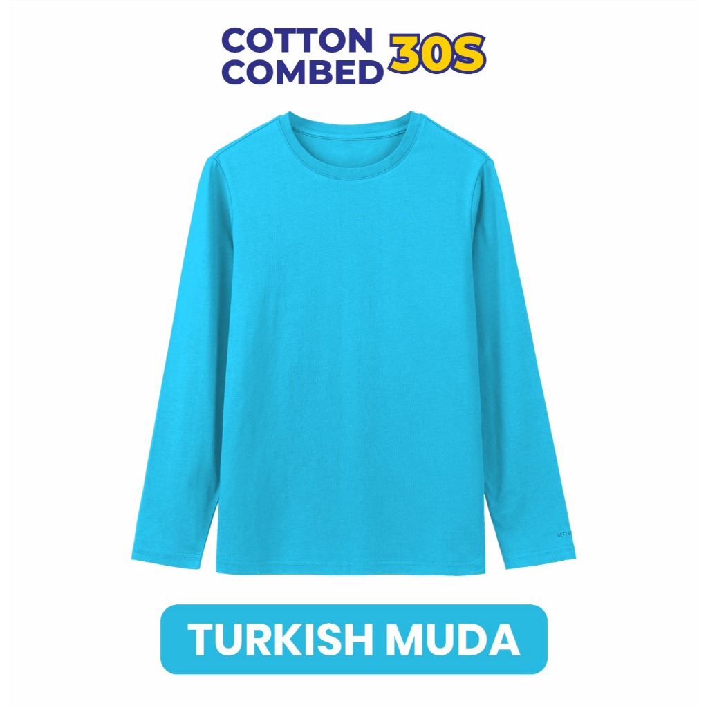 Jual KAOS PANJANG TURKISH MUDA KAOS POLOS PRIA PANJANG/ KAOS WANITA ...