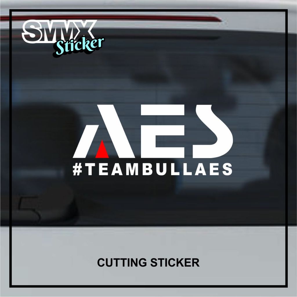 Jual Cutting Sticker Stiker Logo Team bullaes AES Biled Waterproof ...