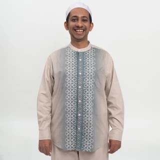 M231 Kemeja Pria Koko Panjang Hijau Tosca 0851B
