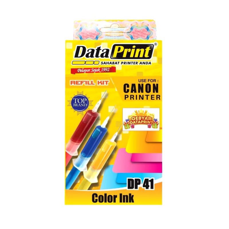 Jual Tinta Data print DP 41 Color(3 warna) untuk semua printer Canon ...