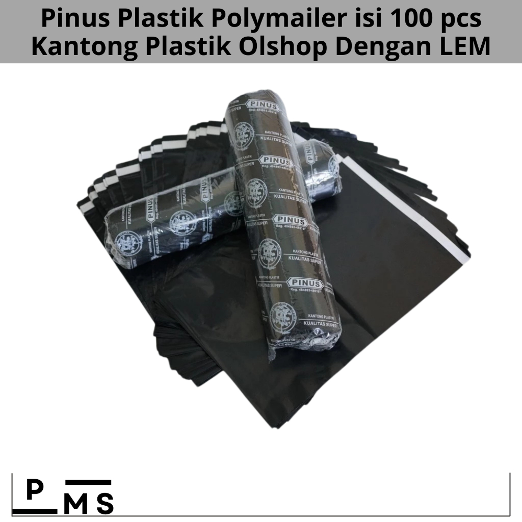 Jual Pinus Plastik Polymailer 100 pcs Kantong Plastic Olshop Dengan LEM ...