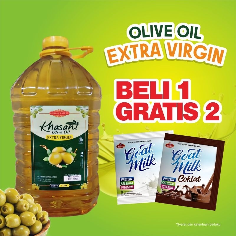 Jual Minyak Zaitun - Minyak Zaitun Extra Virgin 5 Liter ,Minyak Zaitun