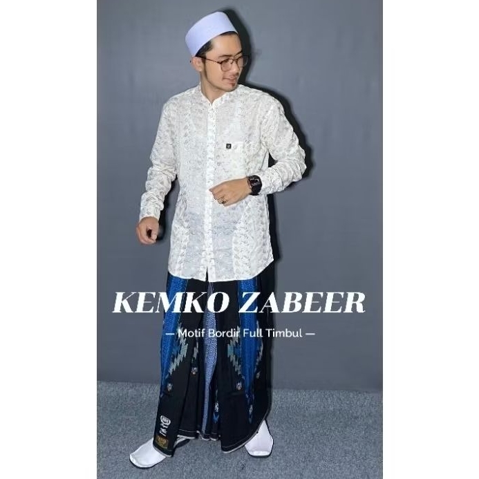 Jual (COD) Zc Terbaru Baju Pria Mewah Kemko Barukat ZABEER Slimfit