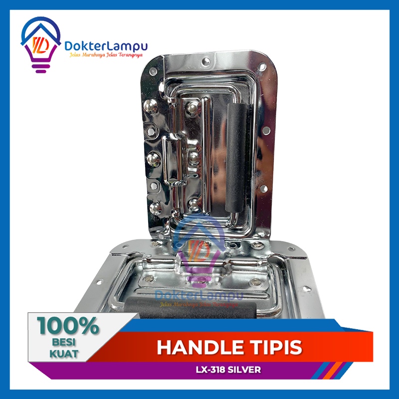 Jual Limaukuit_Space Box Handle Tipis Ukuran Besar Hitam Silver ...