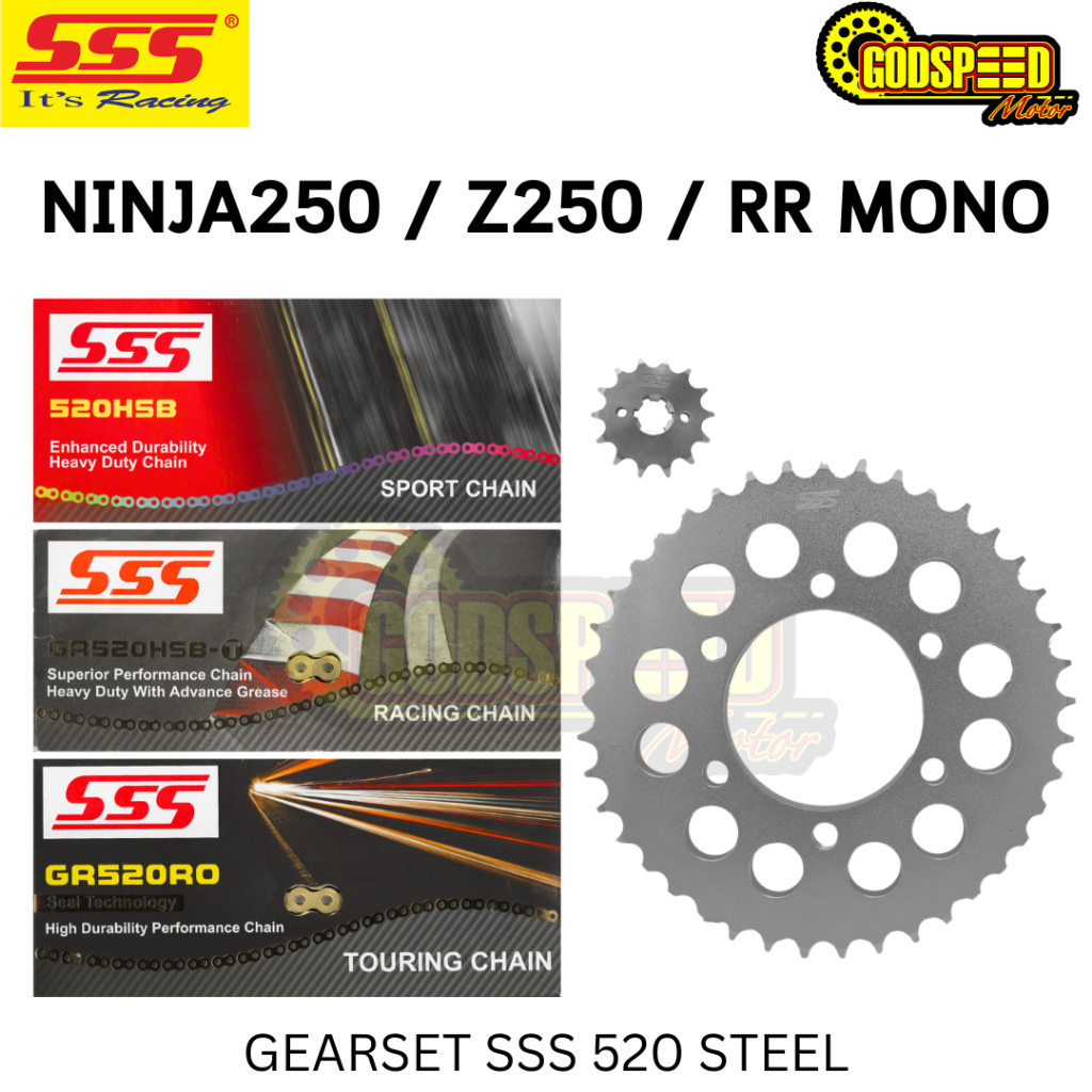 Jual GEARSET / GIRSET / GIR SET NINJA 250 / 250 FI / N 250 RR MONO ...