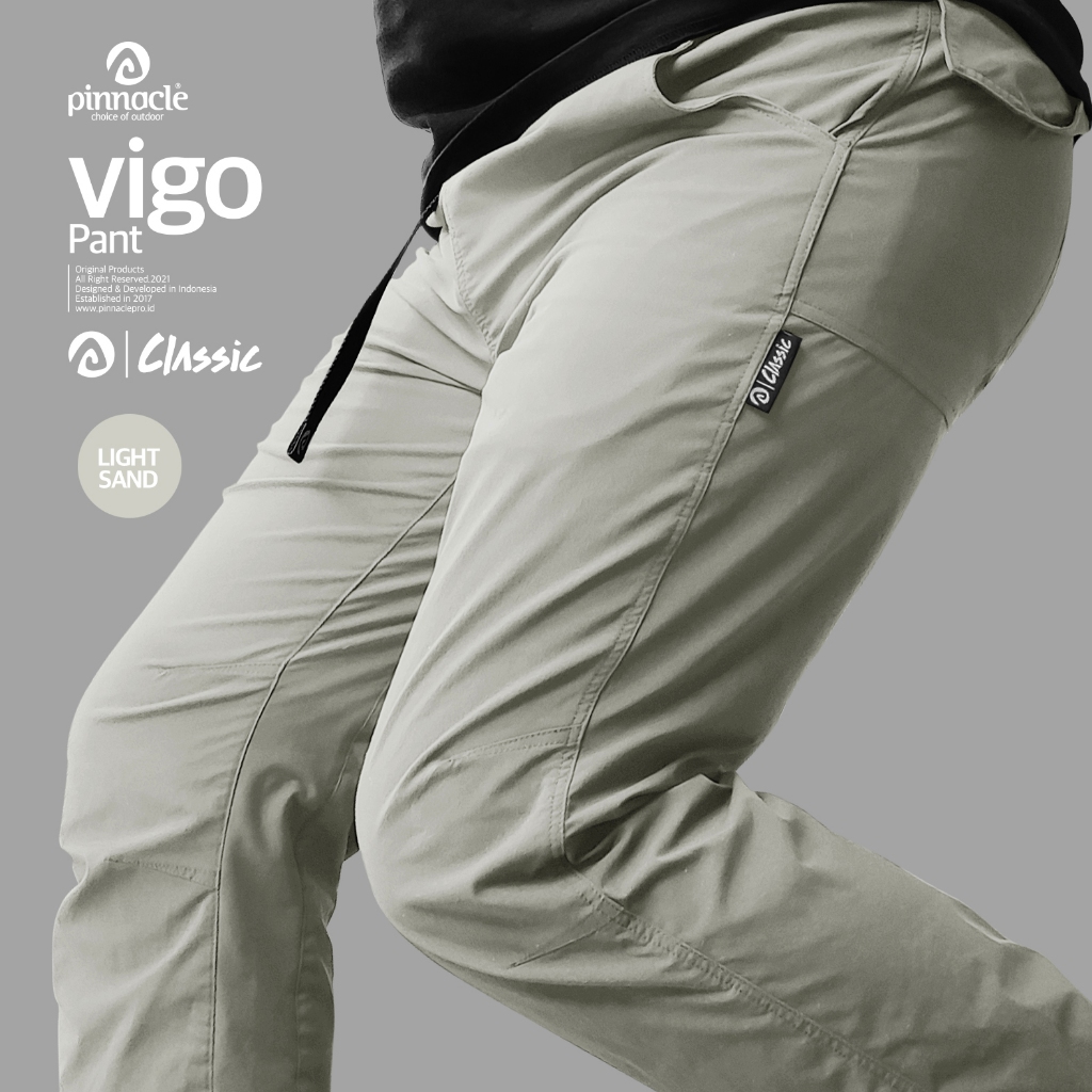 Jual Pinnacle Pro Official Vigo Classic Pant - Light Camel | Shopee ...