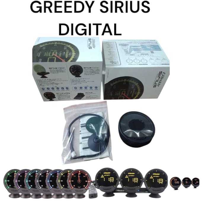 Jual Indikator Greddy Sirius Digital 7 warna INDIKATOR HI SENSOR ...