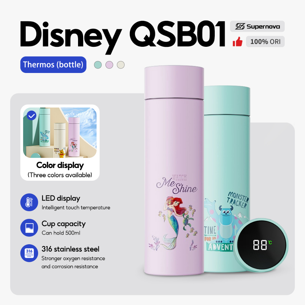 Jual Supernova x Disney Botol Minum Tumbler Vacuum Flash Stainless ...