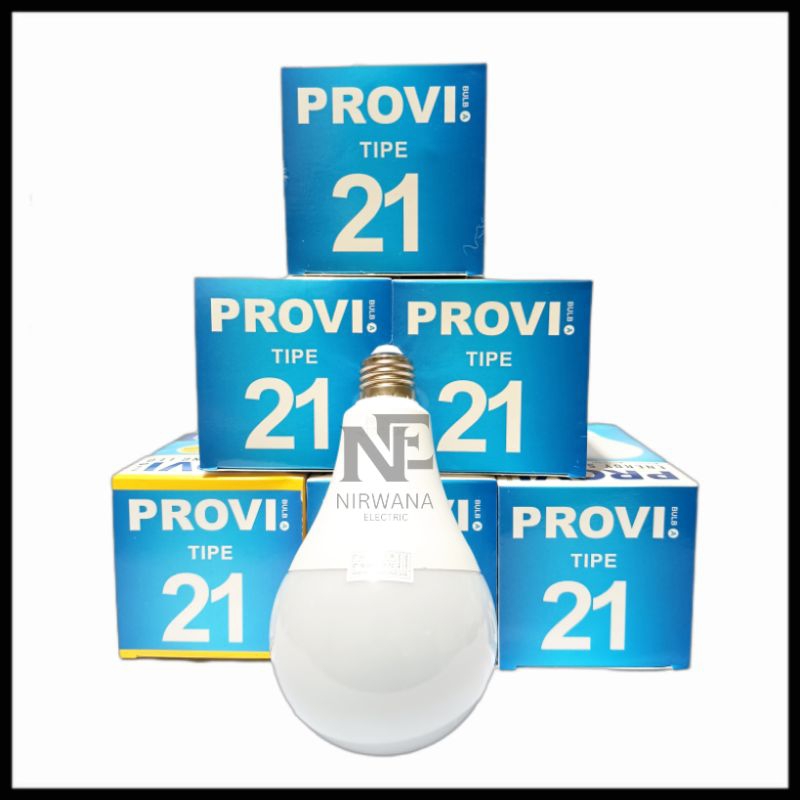 Jual Promo Paket 6 pcs Lampu led Provi 21watt / Lampu led tipe a bulb ...
