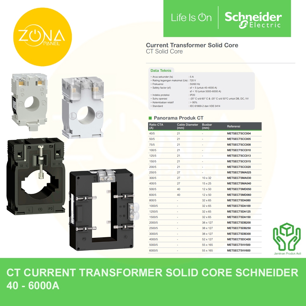 Jual CURRENT TRANSFORMER CT SCHNEIDER 600/5A METSECT5MD060 | Shopee ...