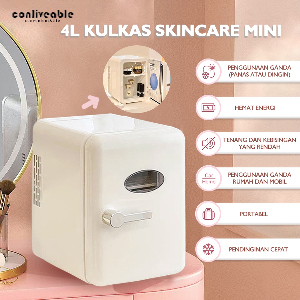 Jual Conlevable 4L Kulkas Skincare Mini / Kulkas Mini 4L | Shopee Indonesia