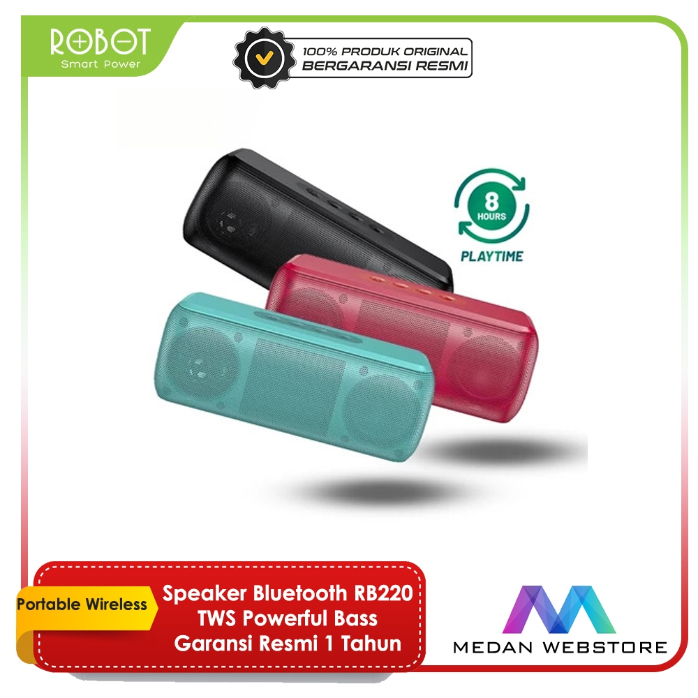 Jual Robot RB220 Speaker Bluetooth Hi-Fi Sound Portable Wireless Super ...