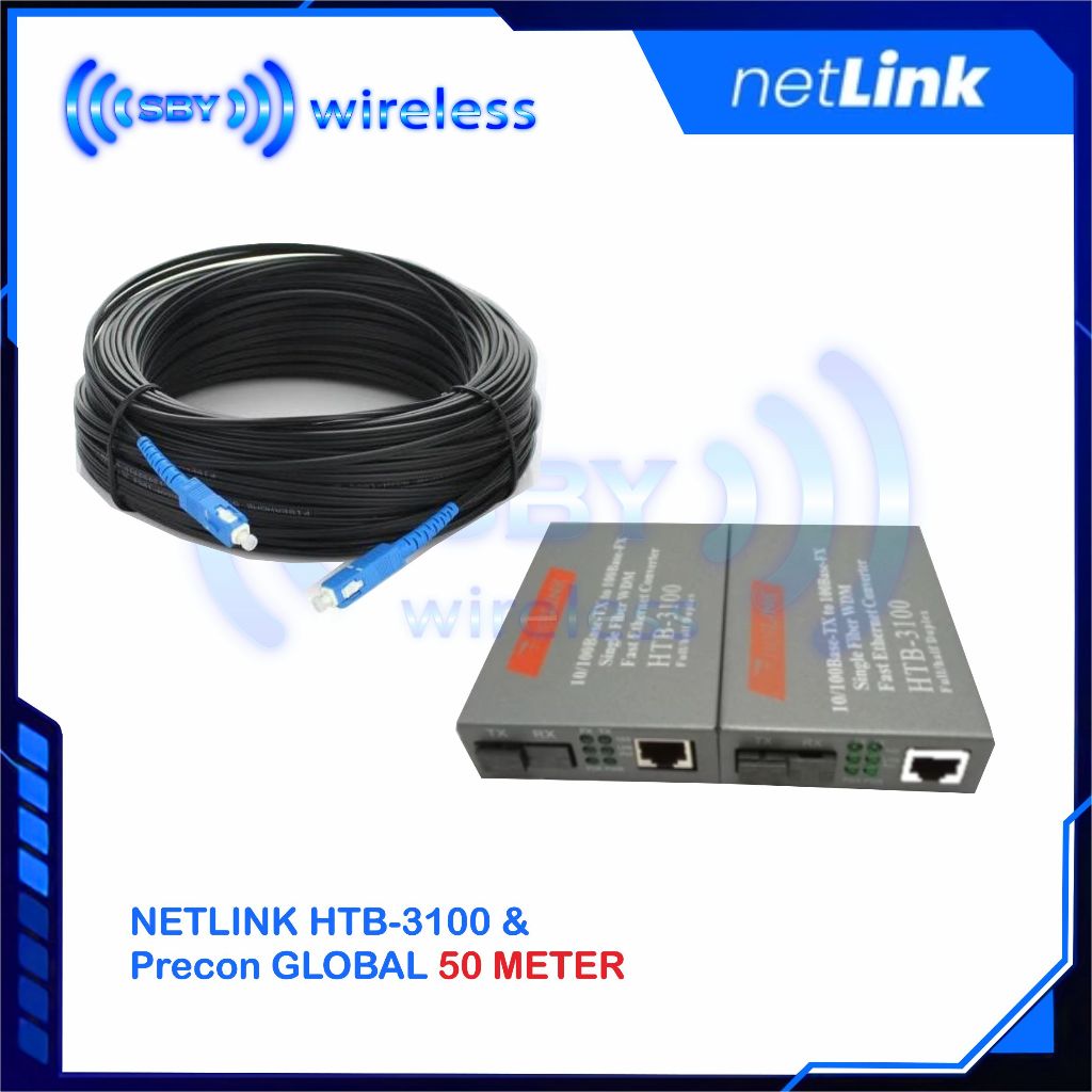 Jual PAKET NETLINK & GLOBAL PRECON 50 METER DROPCORE 1 CORE 3 SELING ...