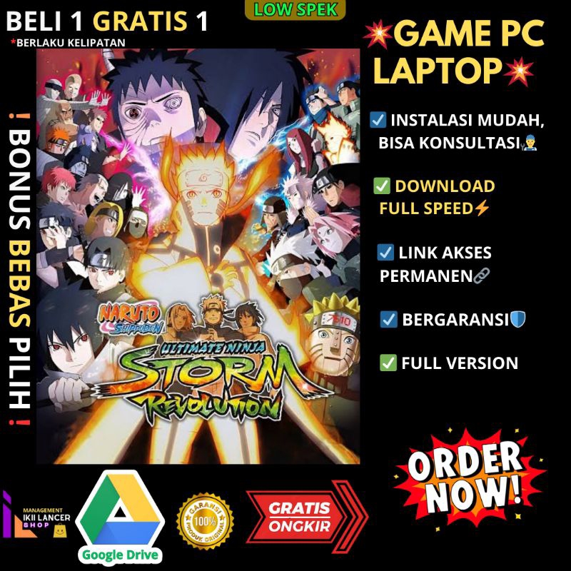 Jual Naruto Storm Revolution - PC LAPTOP GAMES - ORIGINAL WINDOWS ...