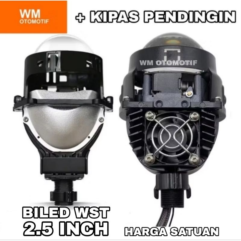 Jual Lampu Biled WST 2.5 Inch Lensa LED Projector Depan Utama Projie ...