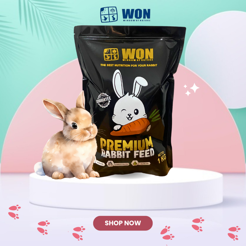 Jual Pakan Kelinci WON Premium Rabbit Feed Australian Alfalfa 1kg ...