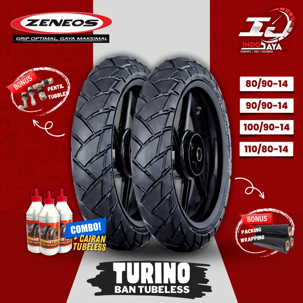 Jual [READY COD] BAN ZENEOS TURINO DUAL PURPOSE (80/90-14 - 90/90-14 ...
