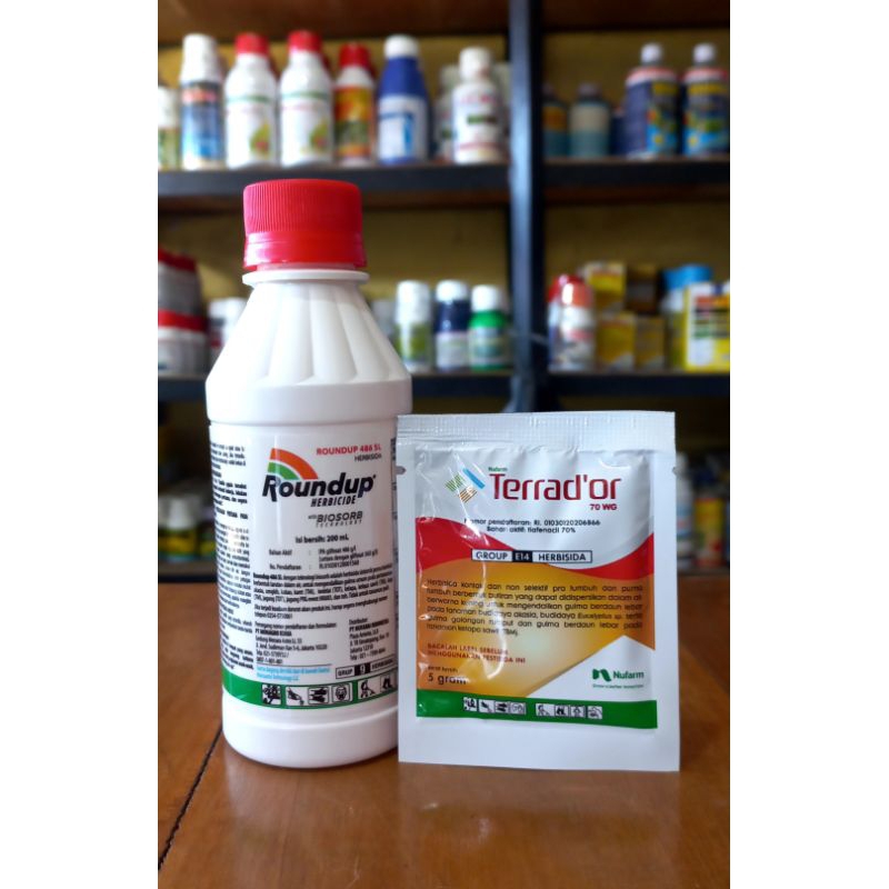 Jual Roundup 200 ML + Terrad'or 70 WG 5 Gram Paket Herbisida Untuk ...