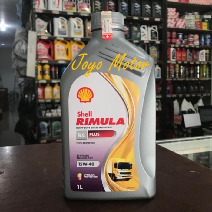 Jual Oli Mesin Diesel Shell Rimula R4 Plus SAE 15W-40 1 Liter | Shopee ...