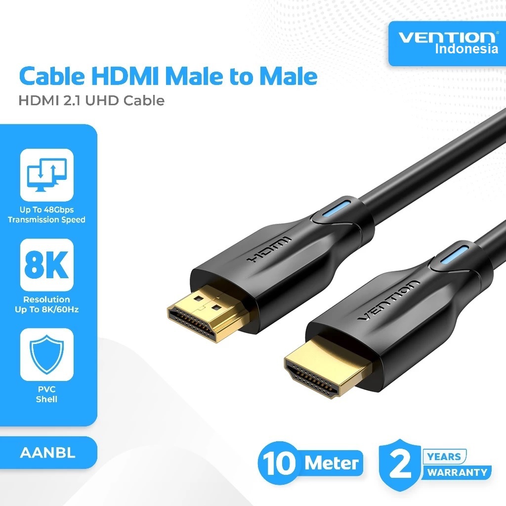 Jual VENTION AANBL Kabel HDMI 2.1 8K 60Hz Male to Male UHD FHD HDR 10M ...