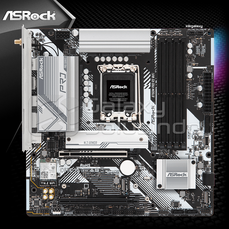Jual Asrock B760M Pro RS WiFi Black - Intel B760 DDR5 Raptor Lake ...