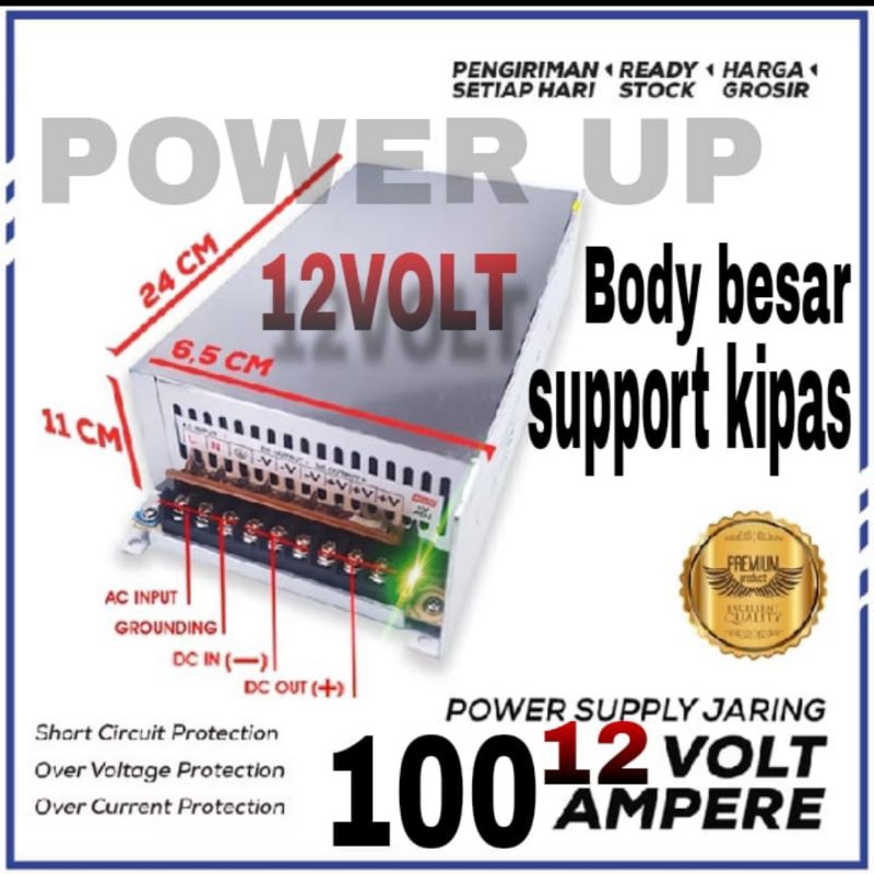 Jual power supply BODY BESAR 12v 100a Switching Power Supply