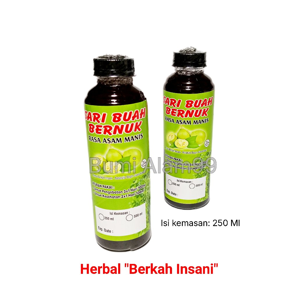 Jual Minuman Herbal Sari Buah BERNUK | 100% Tanpa Bahan Pengawet ...