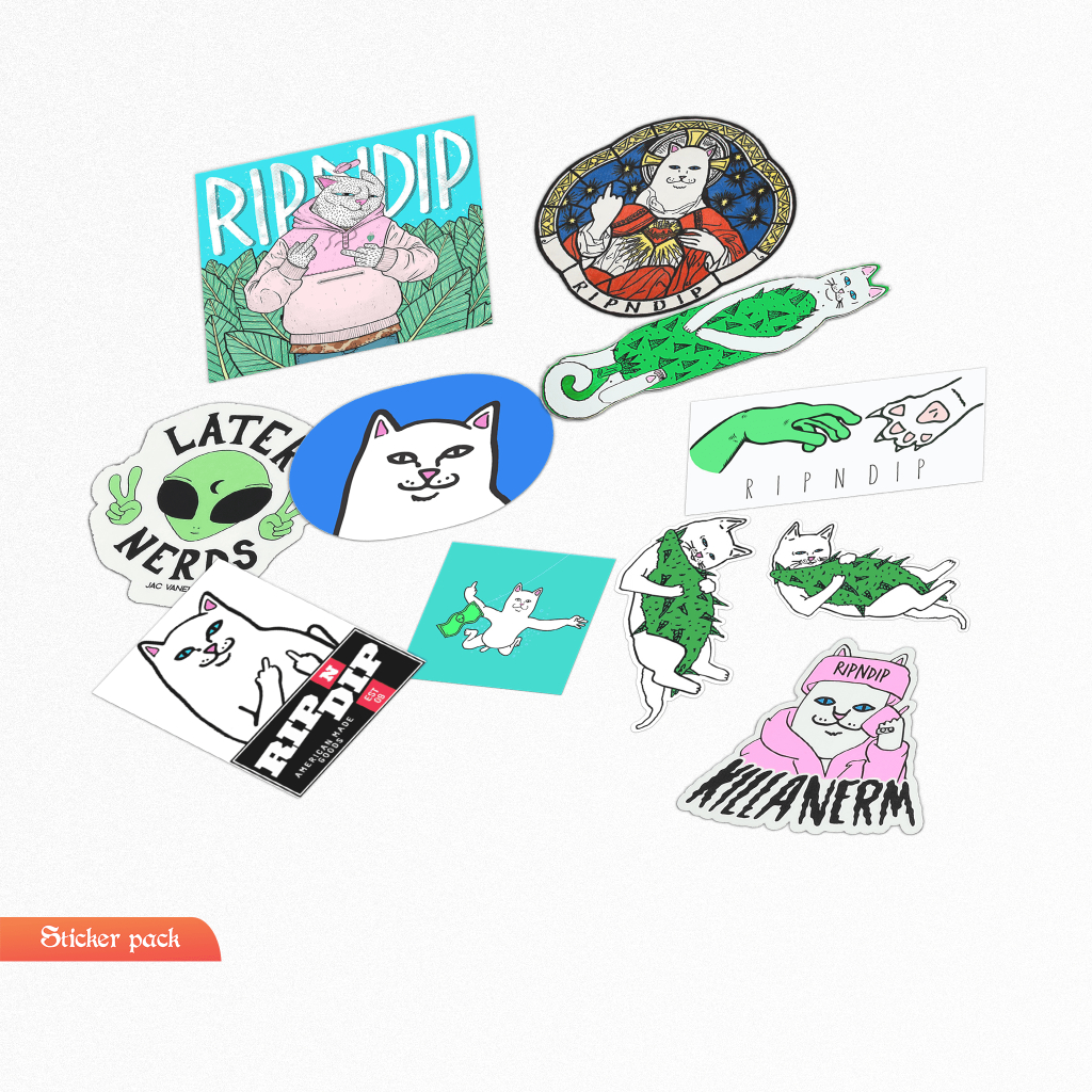 Jual Stiker distro Brand Rip N dip set 2 Sticker Pack | Shopee Indonesia