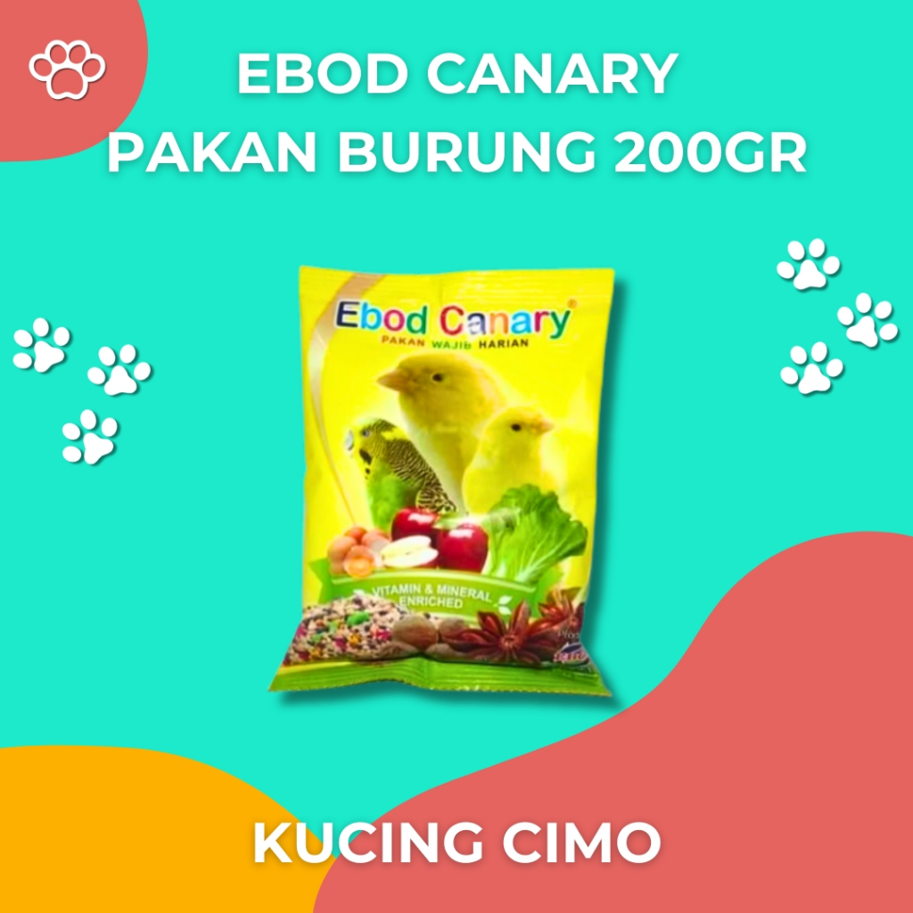 Jual Ebod canary sachet pakan burung kenari ebod jaya 200gr | Shopee ...