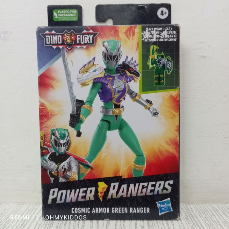 Jual ori original hasbro power tangers dino fury cosmic armor green ...